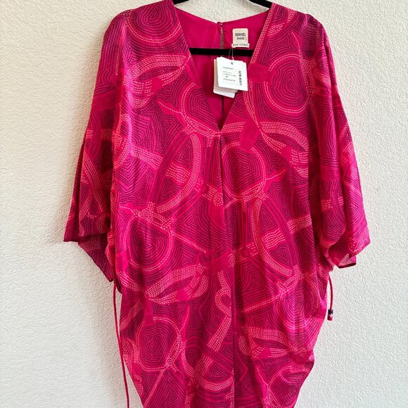 HERMES "Eperon d'Or" jumpsuit NWT Size 38 Luxury Beach Wear Quiet Luxury - Picture 4 of 15